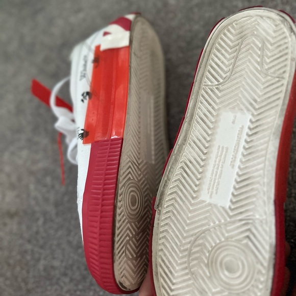 Off-White Lace-Up Cotton Canvas Sneakers - Picture 8 of 9